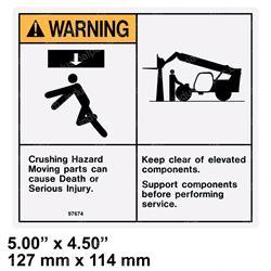 Picture of Decal - Crush Hazard