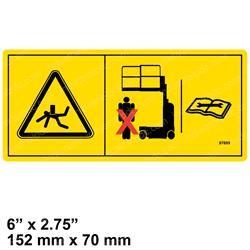 Picture of Decal Warn Safety Chock