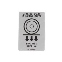 Picture of Decal - Wheel Load Z4525dc