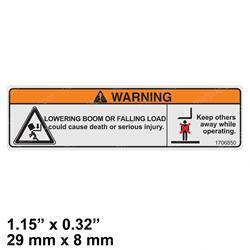 Picture of Decal  Crush Hazard Warni