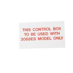 Picture of Decal - Control Box ID 3068es
