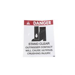 Picture of Decal - Stand Clear Outriggers
