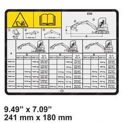 Picture of Decal - Lift Capacity