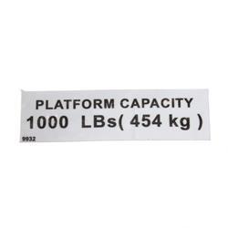 Picture of Decal - Capacity 1000lbs Sm