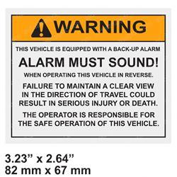 Picture of Decal - Backup Alarm