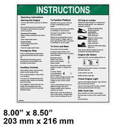 Picture of Decal Notice Operating Inst