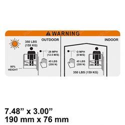 Picture of Decal- Capacity 2020 Ansi