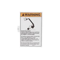 Picture of Decal Warn Overturning Haz