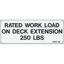 Picture of Decal - Rated Load 250lbs