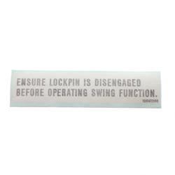 Picture of Decal-Disengage Lockpin