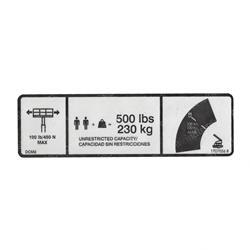 Picture of Decal 500lb Cap  (eng/Spa