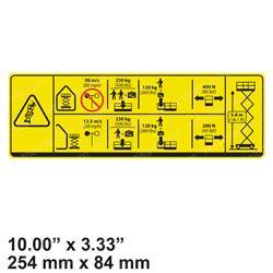 Picture of Decal - Max Load Effort Height