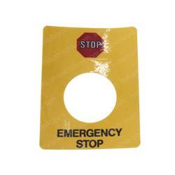 Picture of Decal - Upper Controls E-Stop