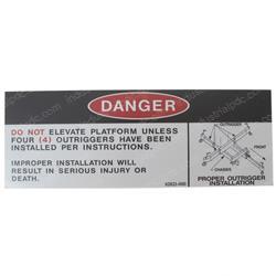 Picture of Decal - Danger Label