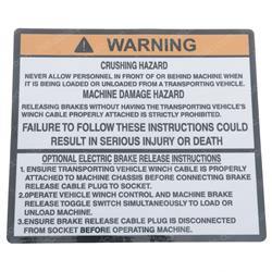 Picture of Decal Warning (aus)