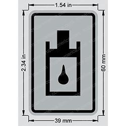 1228822 DECAL - HYDRAULIC OIL