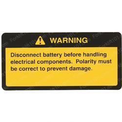 cl1660919 DECAL - BATTERY DISCONNECT