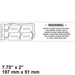 TAYLOR DUNN 94-385-00 DECAL BATTERY WIRING