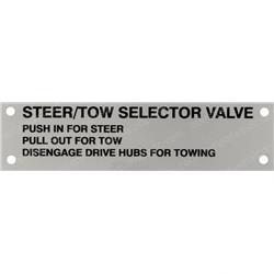 Picture of Nameplate Steer/Tow Sel. Valve