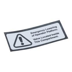 Picture of Decal - Emergency Lower
