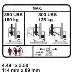 Picture of Decal - Capacity (vp20 Ansi)