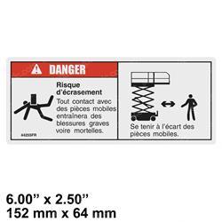 Picture of Decal - Danger Crushing Hazard