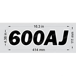 Picture of Decal - 600aj