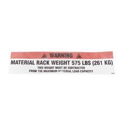 Picture of Decal - Warning Long Material R