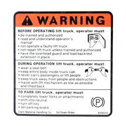 Picture of Decal - Warning