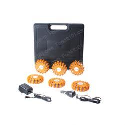 syledrf-a-kit ROAD FLARE - LED AMBER - 6 PC KIT W/ CHARGING CASE