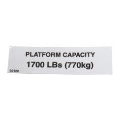 Picture of Platform Capacity 1700 Lbs.
