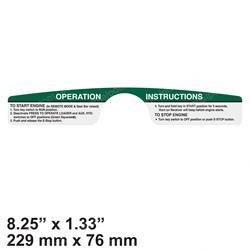 Picture of Decal - Operation Instruction