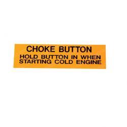 Picture of Decal - Choke Button