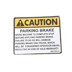 Picture of Decal - Parking Brake
