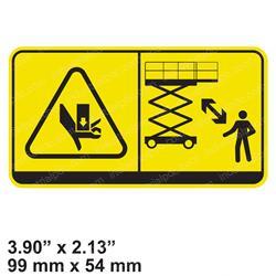 Picture of Decal - Caution Crushing Body