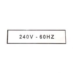 Picture of Decal 240v 60hz