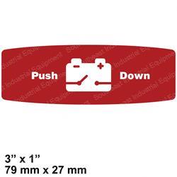 CROWN CR076593-2 DECAL - BATTERY CONTACT