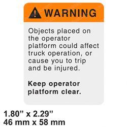 Picture of Decal - Warn Platform Clear