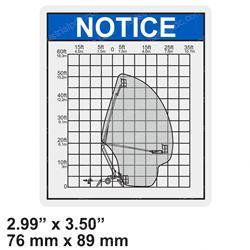 Picture of Decal - Notice Range of Motion