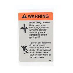 CROWN CR069264 DECAL - WARNING RIDER