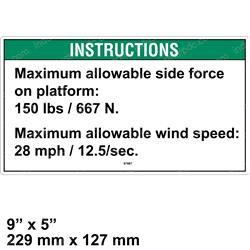 Picture of Decal - Instr Max Side Frc Ansi