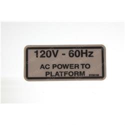 sy95185 DECAL - AC POWER