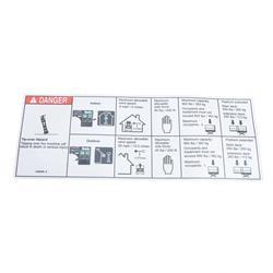 Picture of Decal, Danger, Max Capacity