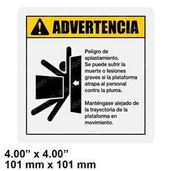 Picture of Decal - Crush Hazard