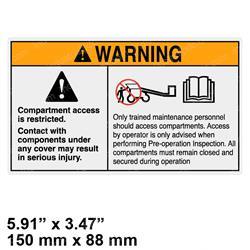 Picture of Decal - Caution Compart Access