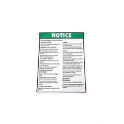 Picture of Decal Operating Inst Runabout