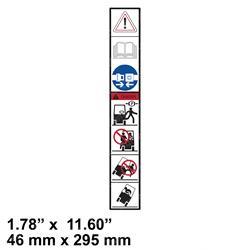 Linde 56324391011 - decal, forklift safety