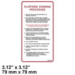 Picture of Label Emergency Lowering
