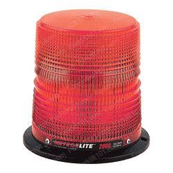 sy22020h-r STROBE - 12-24V - RED - PERM MOUNT - HIGH PROFILE - - ALUMINUM BASE - CLASS II - 10 JOULE - 80 DOUBLE FPM