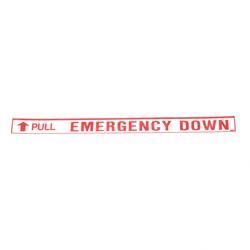 Picture of Decal - Emergency Down